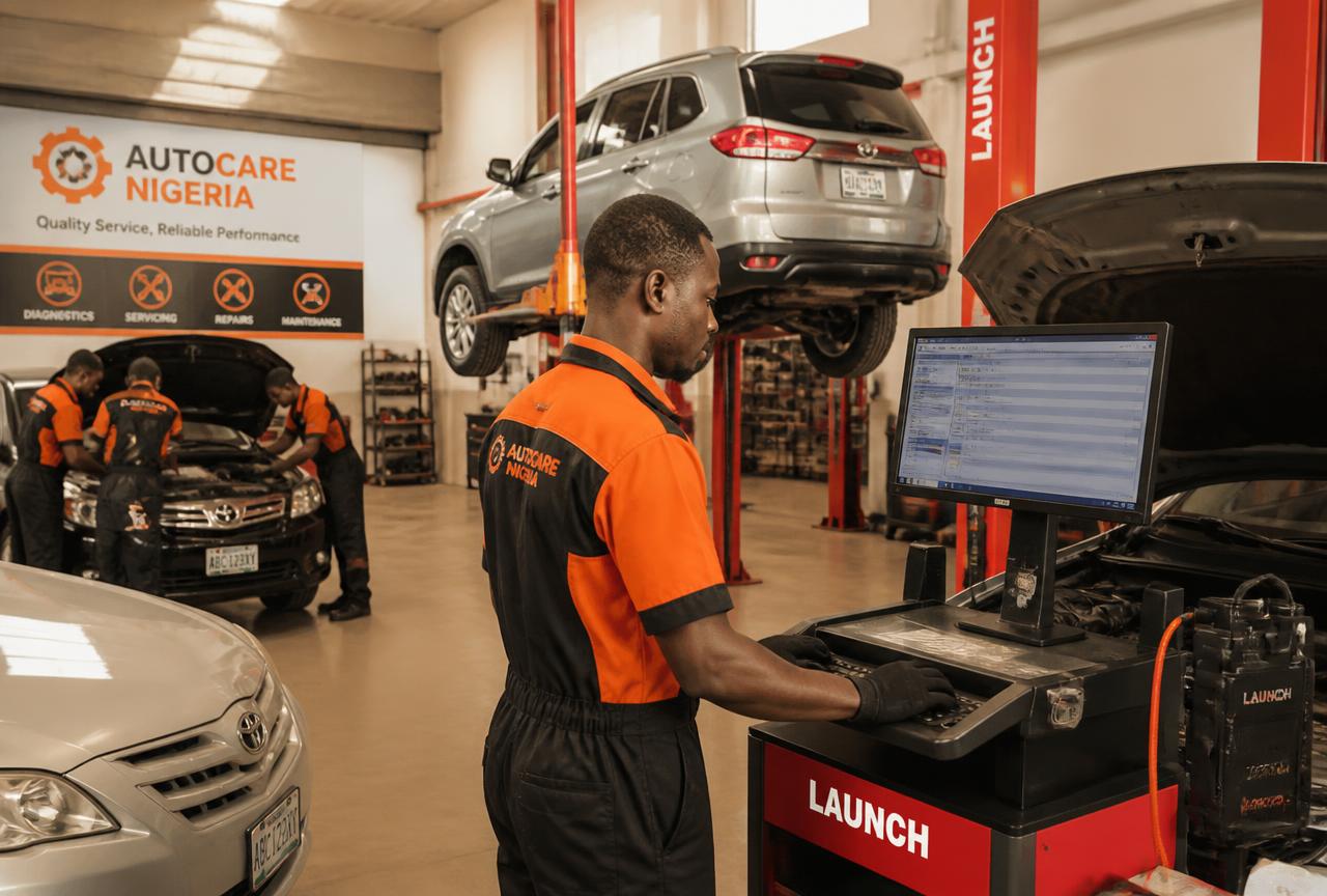 Pamtech Autoland workshop in Port Harcourt